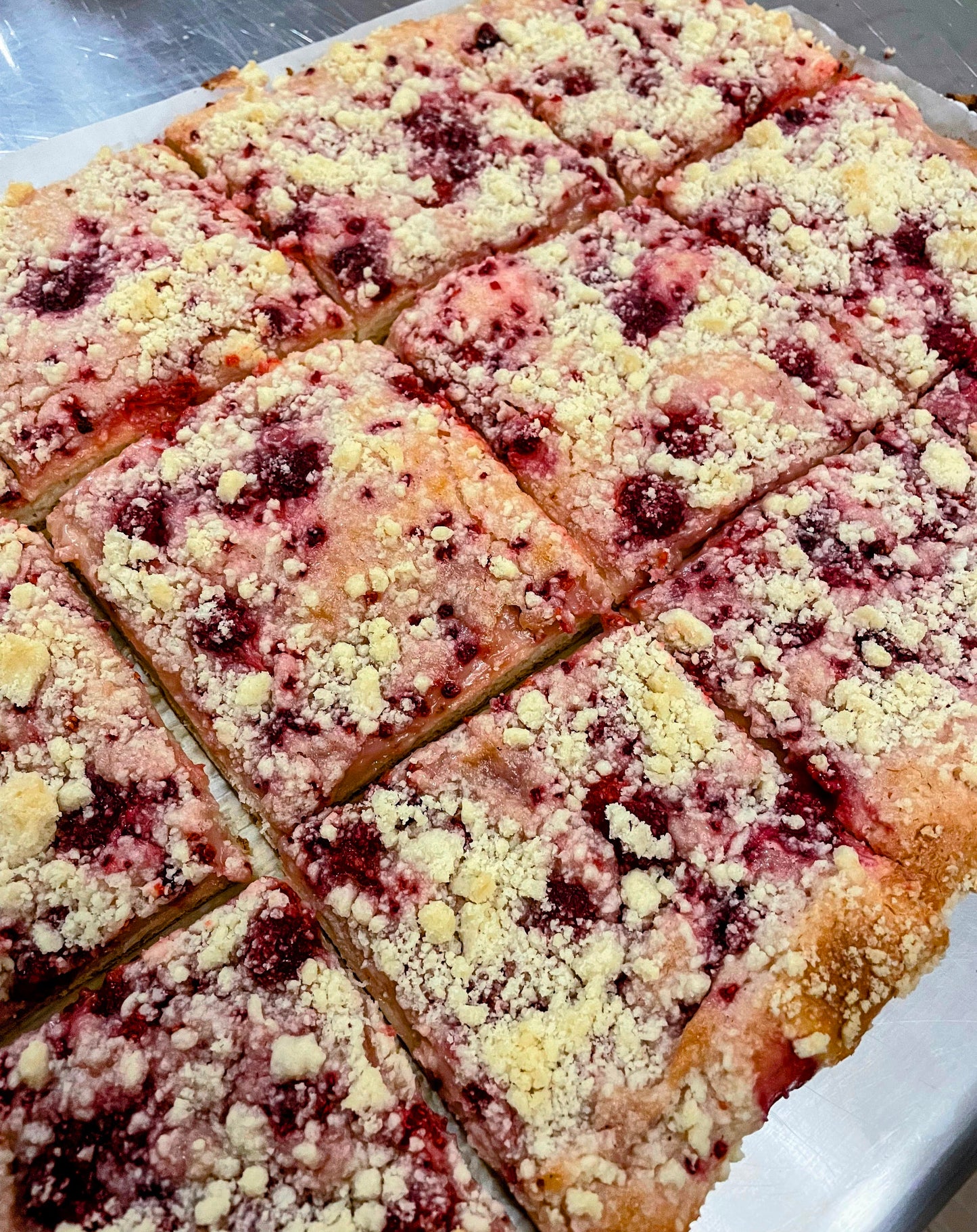 Sourdough Cake - Raspberry & Cream Cheese