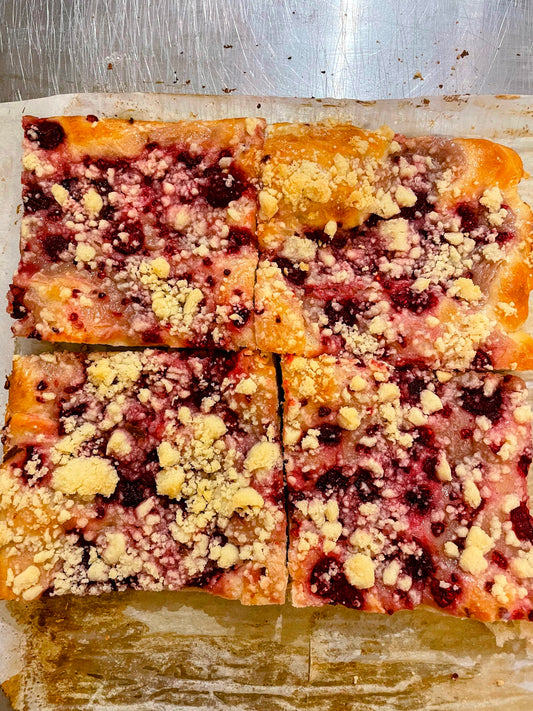 Sourdough Cake - Raspberry & Cream Cheese